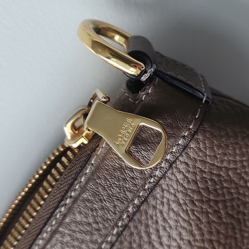 Loewe May 36 Leather Ostrich Large Satchel Handle Bag - Picture 6 of 16
